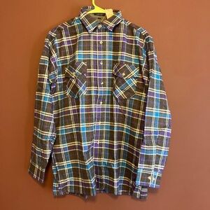 Vintage NWT plaid mens button up top